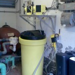 Metering Pump and chemical tank at Chief executive villa